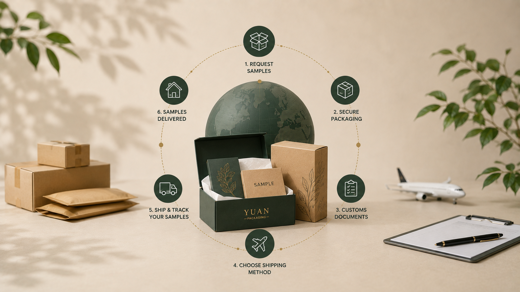 How to Ship Packaging Samples from China