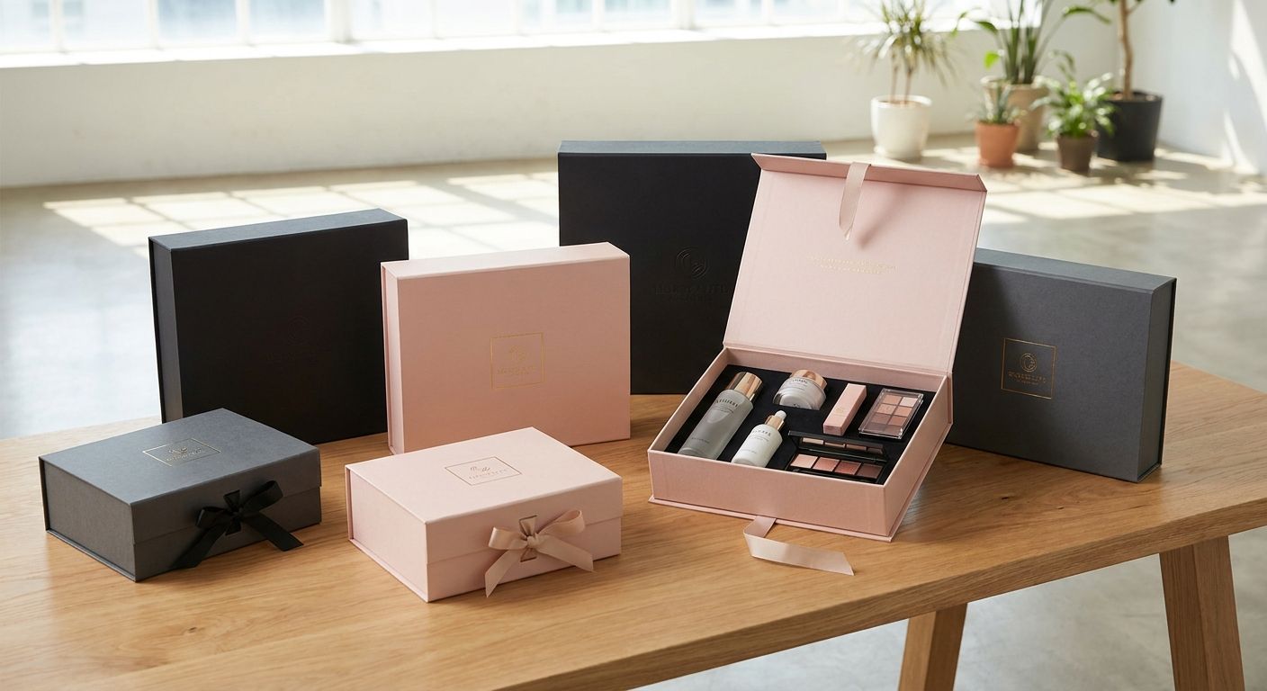 Custom rigid gift boxes for cosmetics brands: complete 2026 guide